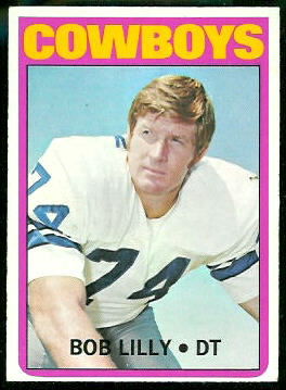 Bob Lilly 1972 Topps football card