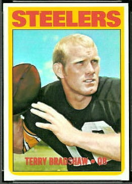 Terry Bradshaw 1972 Topps football card