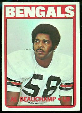 Al Beauchamp 1972 Topps football card Al Beauchamp 1972 Topps football card