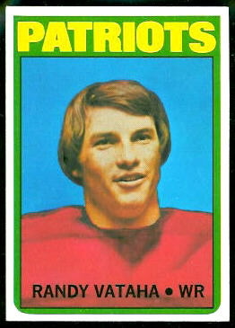 Randy Vataha 1972 Topps football card