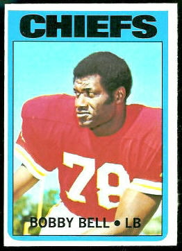 Bobby Bell 1972 Topps football card Bobby Bell 1972 Topps football card