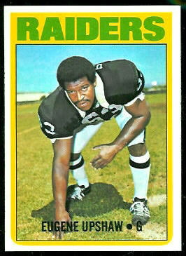 Gene Upshaw 1972 Topps football card