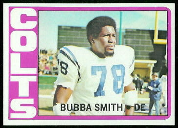 Bubba Smith 1972 Topps football card