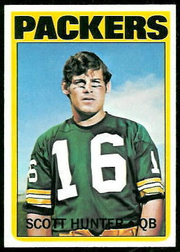 Scott Hunter 1972 Topps football card