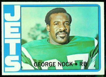 George Nock 1972 Topps football card