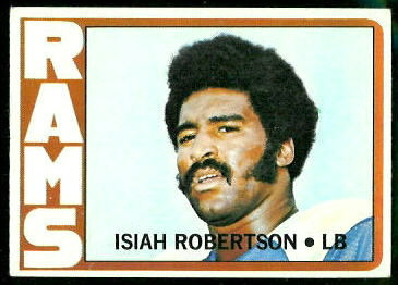 Isiah Robertson 1972 Topps football card