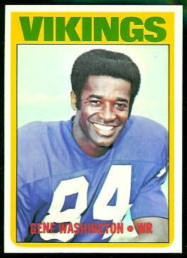 Gene Washington 1972 Topps football card