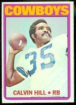 Calvin Hill 1972 Topps football card