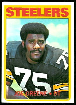Joe Greene 1972 Topps football card Joe Greene 1972 Topps football card