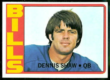 Dennis Shaw 1972 Topps football card