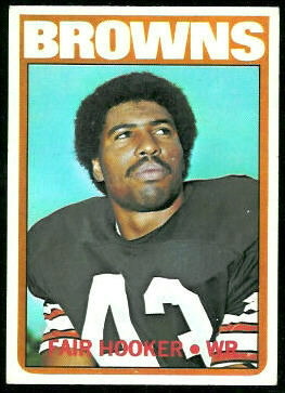 Fair Hooker 1972 Topps football card