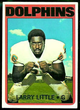 Larry Little 1972 Topps football card