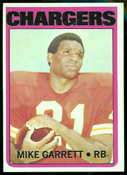 Mike Garrett 1972 Topps football card