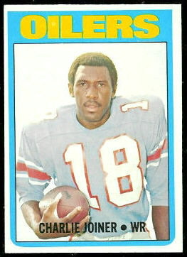 Charlie Joiner 1972 Topps football card