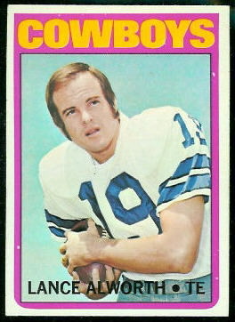 Lance Alworth 1972 Topps football card Lance Alworth 1972 Topps football card