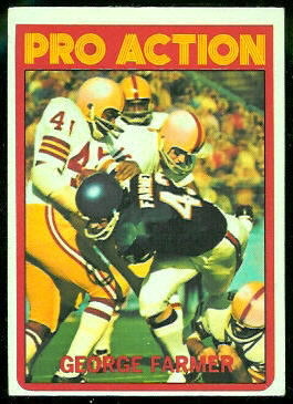 George Farmer Pro Action 1972 Topps football card