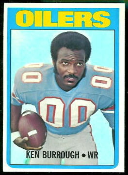 Ken Burrough 1972 Topps football card