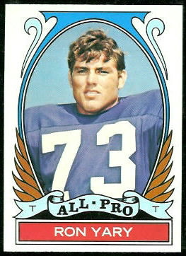 Ron Yary All-Pro 1972 Topps football card