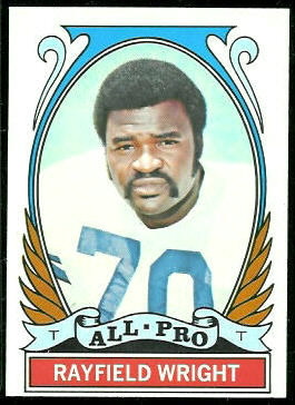 Rayfield Wright All-Pro 1972 Topps football card