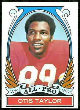 Otis Taylor All-Pro 1972 Topps football card