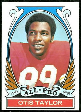 Otis Taylor All-Pro 1972 Topps football card