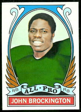 John Brockington All-Pro 1972 Topps football card