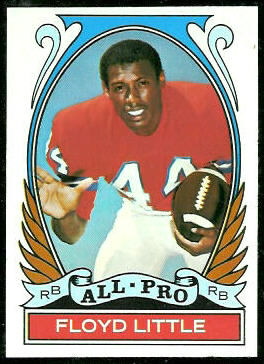 Floyd Little All-Pro 1972 Topps football card Floyd Little All-Pro 1972 Topps football card