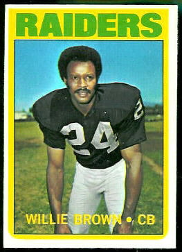 Willie Brown 1972 Topps football card
