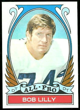 Bob Lilly All-Pro 1972 Topps football card
