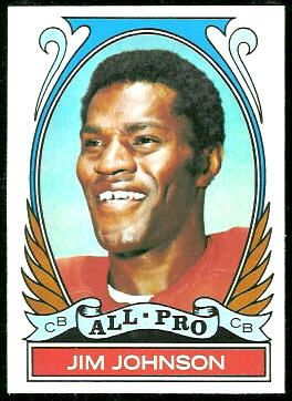 Jim Johnson All-Pro 1972 Topps football card