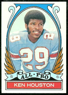 Ken Houston All-Pro 1972 Topps football card
