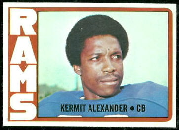 Kermit Alexander 1972 Topps football card