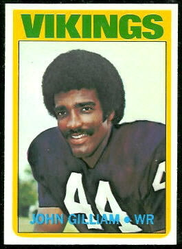 John Gilliam 1972 Topps football card