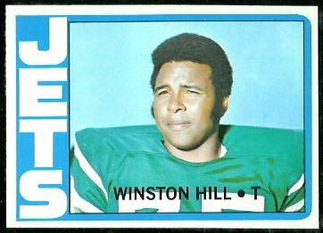 Winston Hill 1972 Topps football card