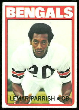 Lemar Parrish 1972 Topps football card