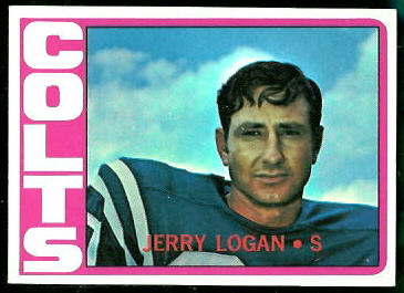 Jerry Logan 1972 Topps football card