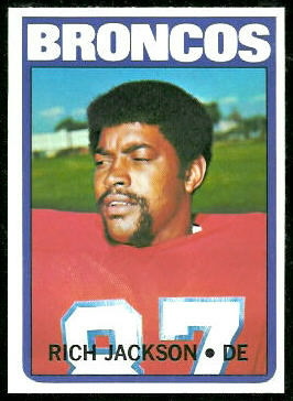 Rich Jackson 1972 Topps football card