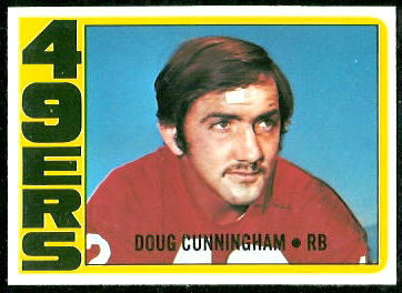 Doug Cunningham 1972 Topps football card