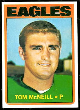 Tom McNeill 1972 Topps football card