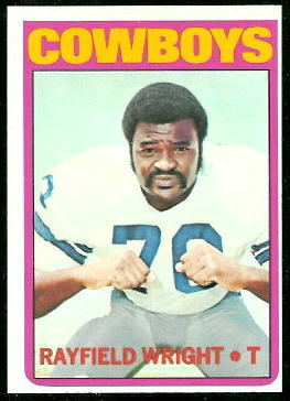 Rayfield Wright 1972 Topps football card Rayfield Wright 1972 Topps football card