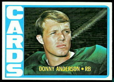Donny Anderson 1972 Topps football card Donny Anderson 1972 Topps football card