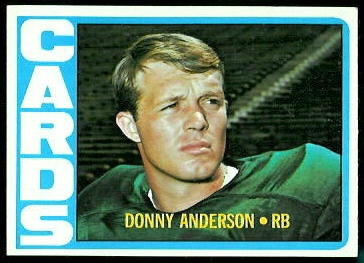 Donny Anderson 1972 Topps football card