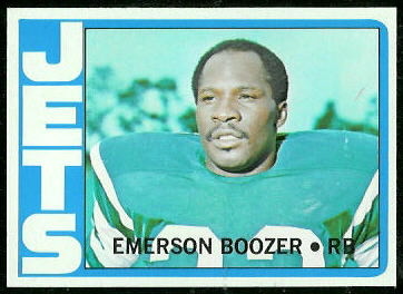 Emerson Boozer 1972 Topps football card