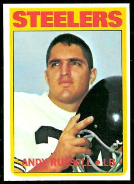 Andy Russell 1972 Topps football card