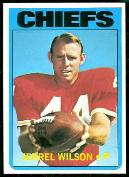 Jerrel Wilson 1972 Topps football card Jerrel Wilson 1972 Topps football card