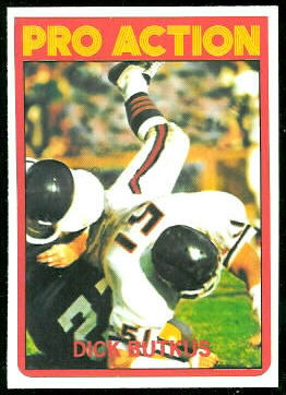 Dick Butkus In Action 1972 Topps football card