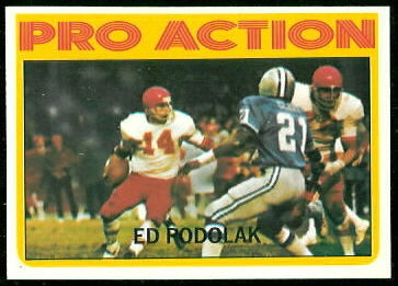 Ed Podolak In Action 1972 Topps football card