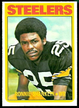 Ron Shanklin 1972 Topps football card