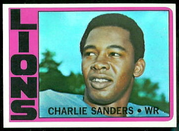 Charlie Sanders 1972 Topps football card