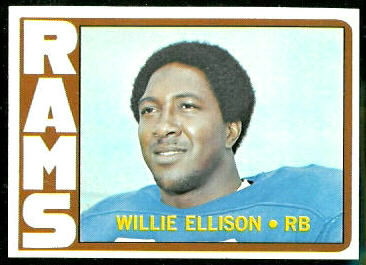 Willie Ellison 1972 Topps football card